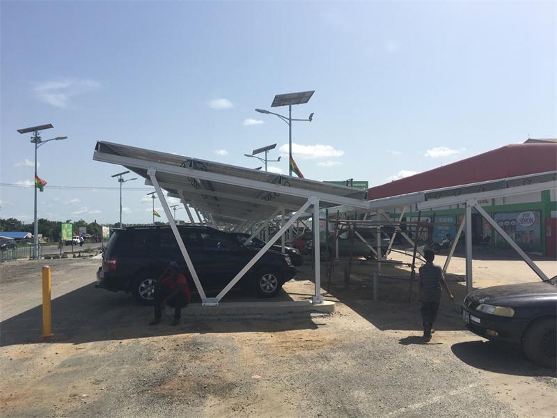 quality aluminum waterproof carport mounting system Anodized Aluminum Solar Carport Structure